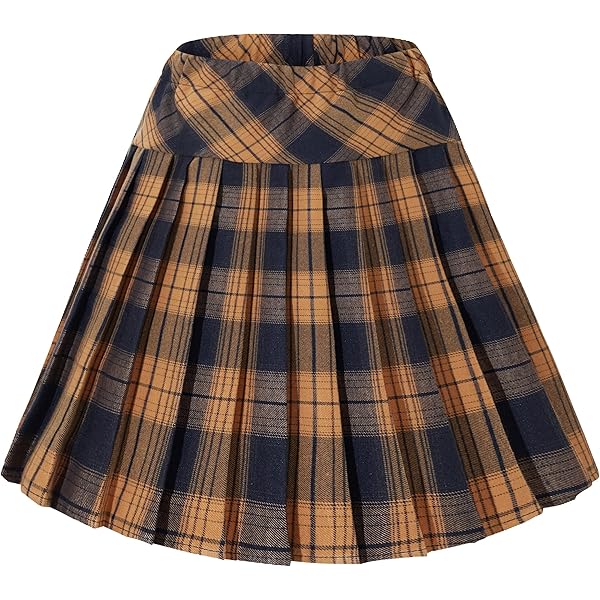 Urban CoCo Women's Uniforms Plaid Pleated Mini Skirt (#10, S